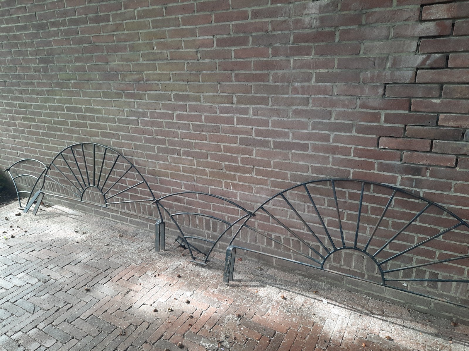 Decoratieve ijzeren hekken voor op beton elementen muur, Ophalen, Gebruikt, IJzer, Sierhekwerk