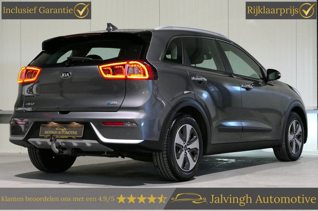 Kia Niro 1.6 GDi Hybrid DynamicLine |Leer|Trekhaak|PDC|Camer, Auto's, Kia, Gebruikt, Met garantie (alle), Origineel Nederlands