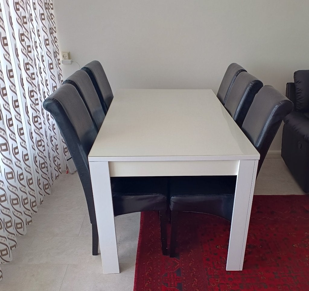 Eettafel, Ophalen, 50 tot 100 cm, Zo goed als nieuw, 150 tot 200 cm