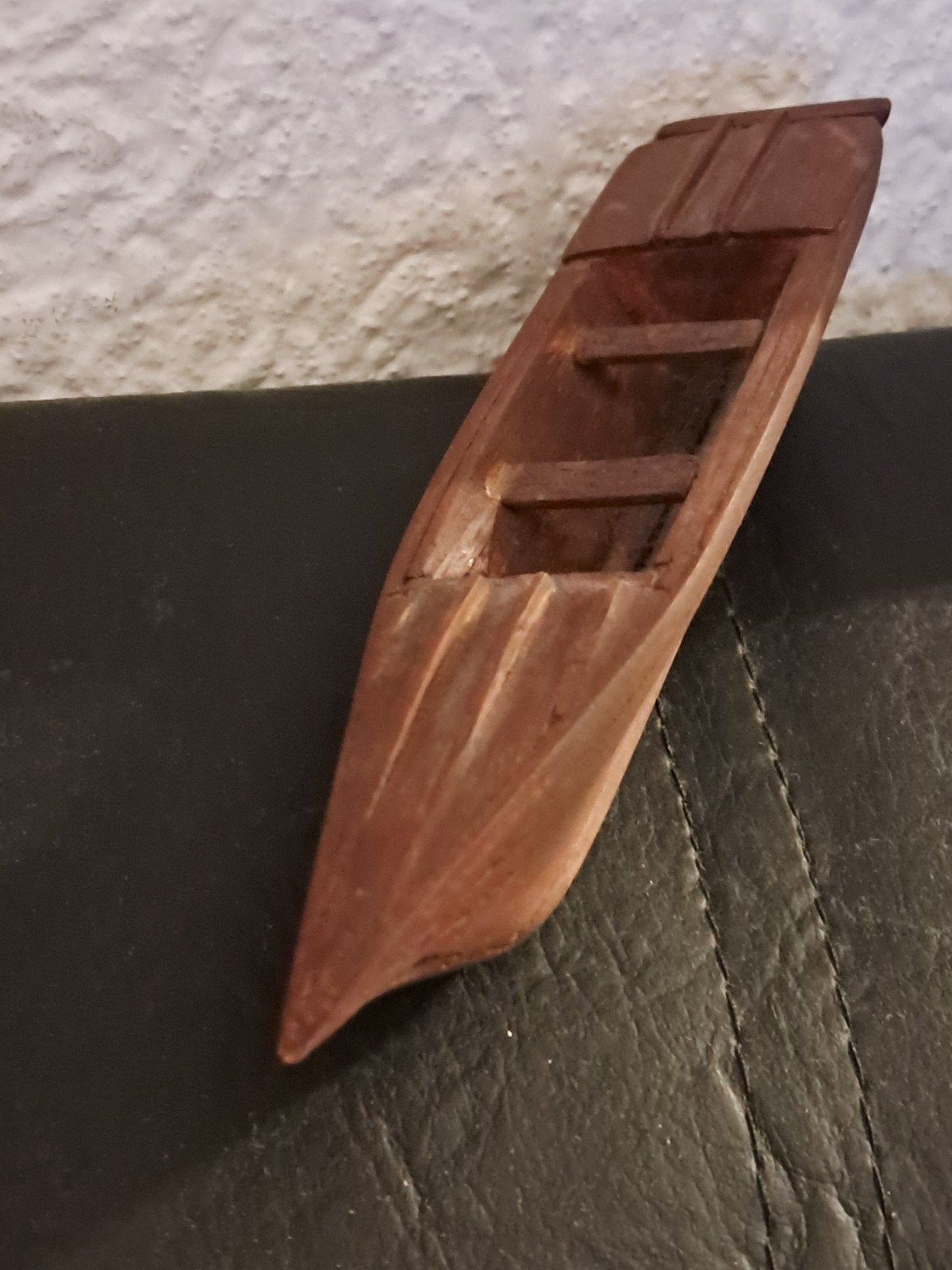 Miniatuur Houten Kano/Bootje - 18 cm, Ophalen of Verzenden, Gebruikt