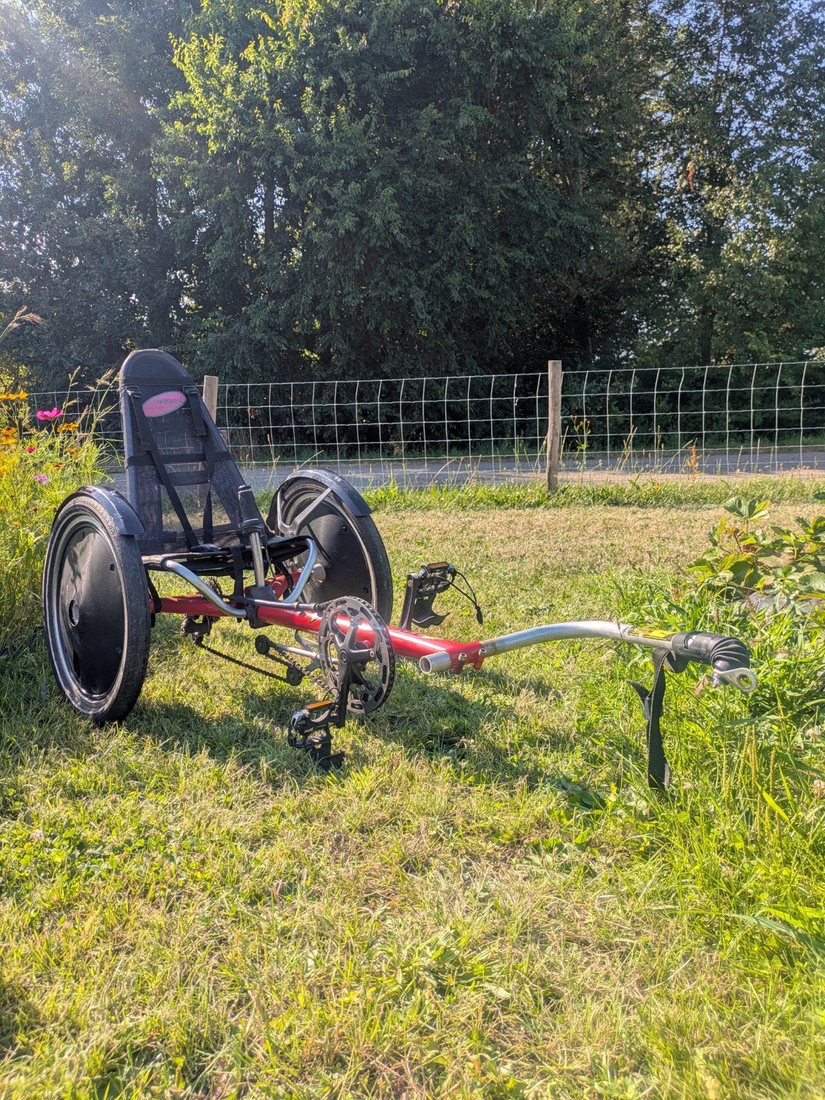 Hase Trets aankoppelfiets / aanhangfiets voor kinderen, Gebruikt, Velgrem, Onderstuur, Ophalen