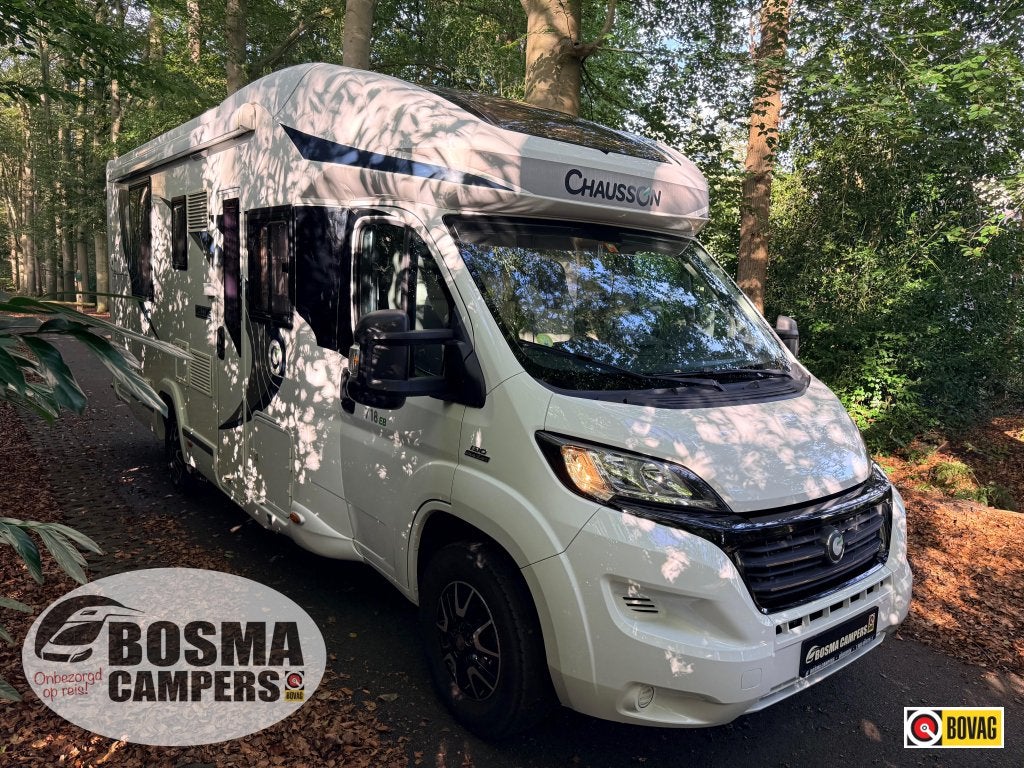 Chausson Welcome 718 EB Limited Queensbed Hefbed Airco 2016, Ringverwarming, Fiat, 7 tot 8 meter, Elektrische ramen