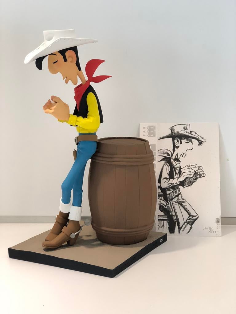 Lucky Luke Barrel Fariboles, Ophalen of Verzenden, Zo goed als nieuw, Beeldje of Figuurtje