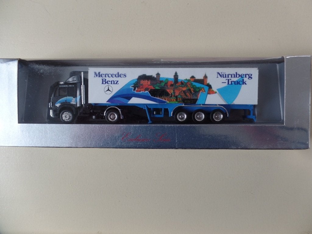 Mercedes trekker / oplegger Nurnberg truck  Herpa, Verzenden, Nieuw, Bus of Vrachtwagen, Herpa