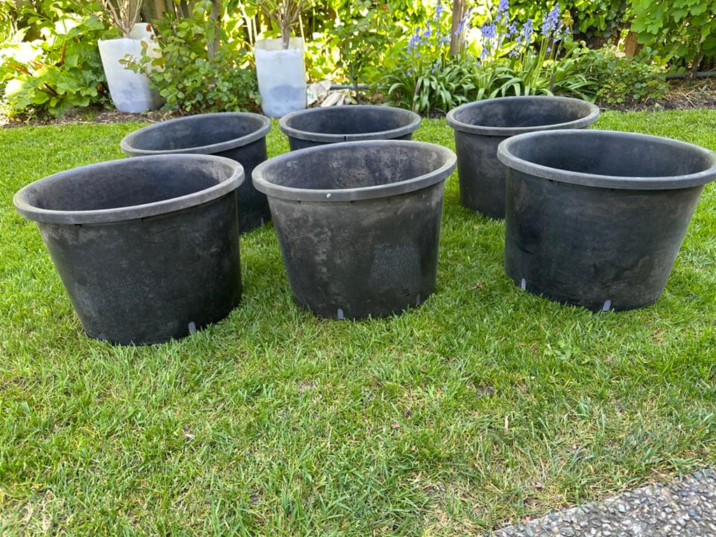 plantenkuipen boomkuipen planten kuipen 30L diam 43xH30cm 5x, Tuin en Terras, Kunststof, 40 cm of meer, Rond, Ophalen of Verzenden