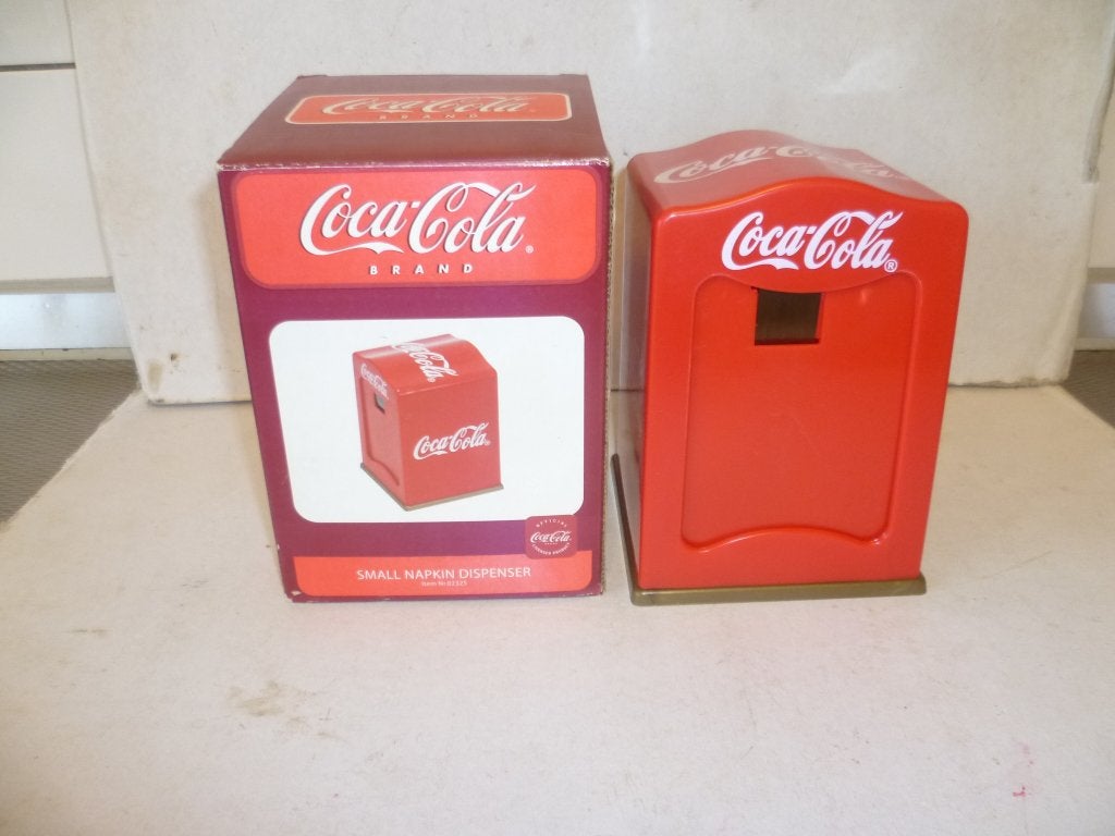 Coca Cola Small Napkin Dispenser Servet Houder in doos 15cm, Ophalen of Verzenden, Nieuw, Gebruiksvoorwerp
