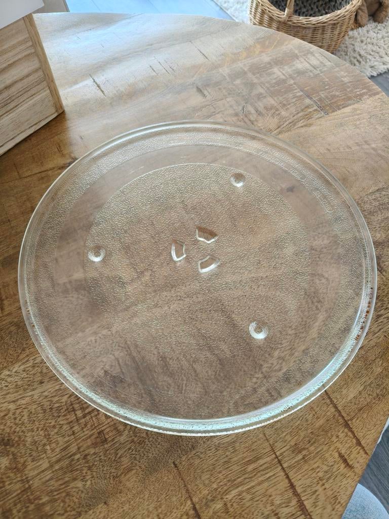 Glazen draaiplateau magnetron 32 cm doorsnee, Ophalen, Gebruikt