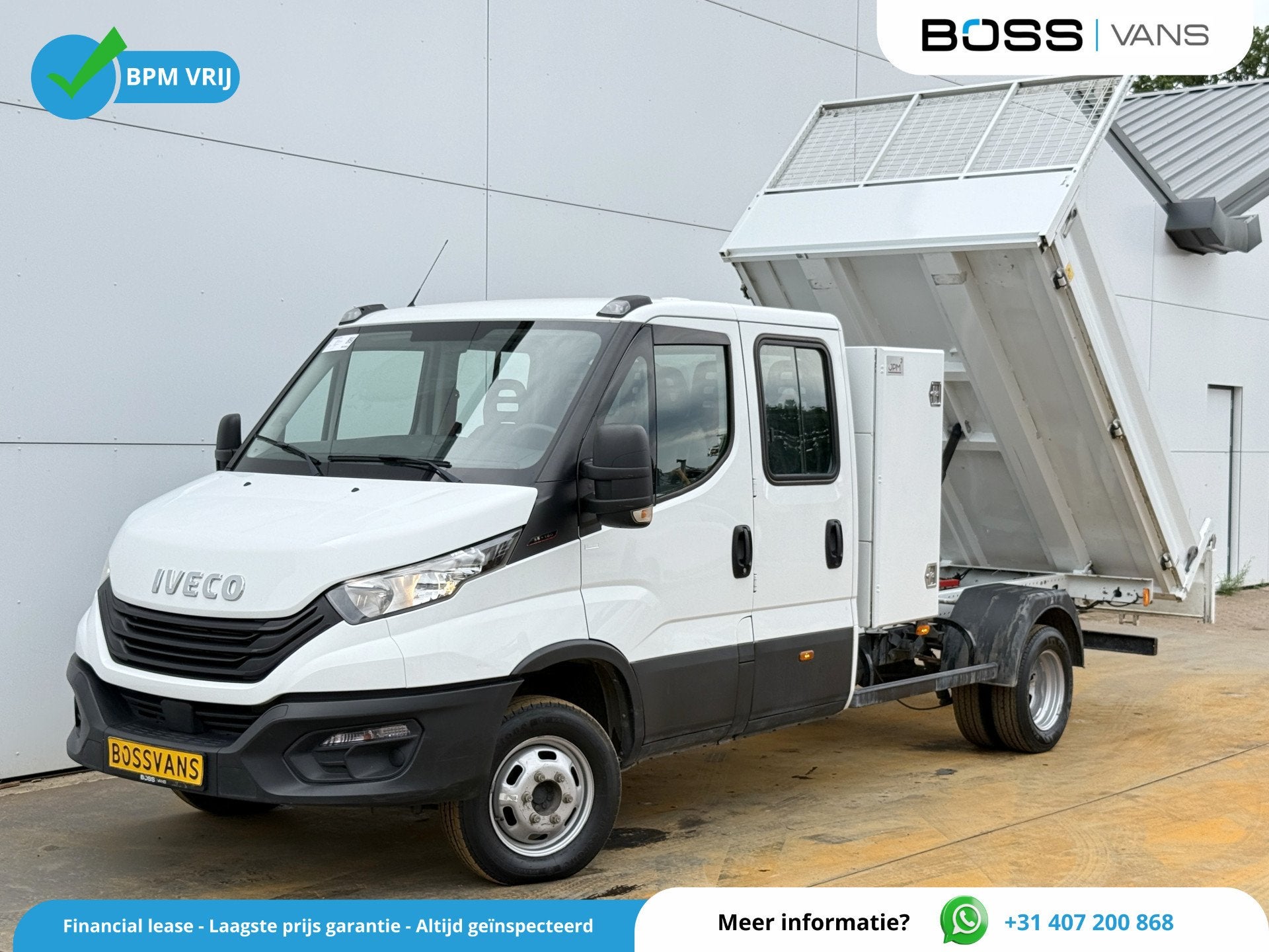 Iveco Daily 35C16 3.0 Dubbele Cabine Kipper Dubbellucht 3,5t, Achterwielaandrijving, Gebruikt, Zwart, 4 cilinders