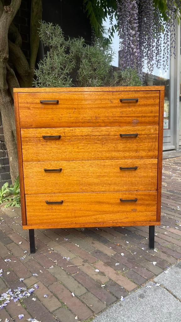 ladenkastje Deens design SIMPLA LUX vintage teakhout ‘60/‘70, Antiek en Kunst, Ophalen of Verzenden