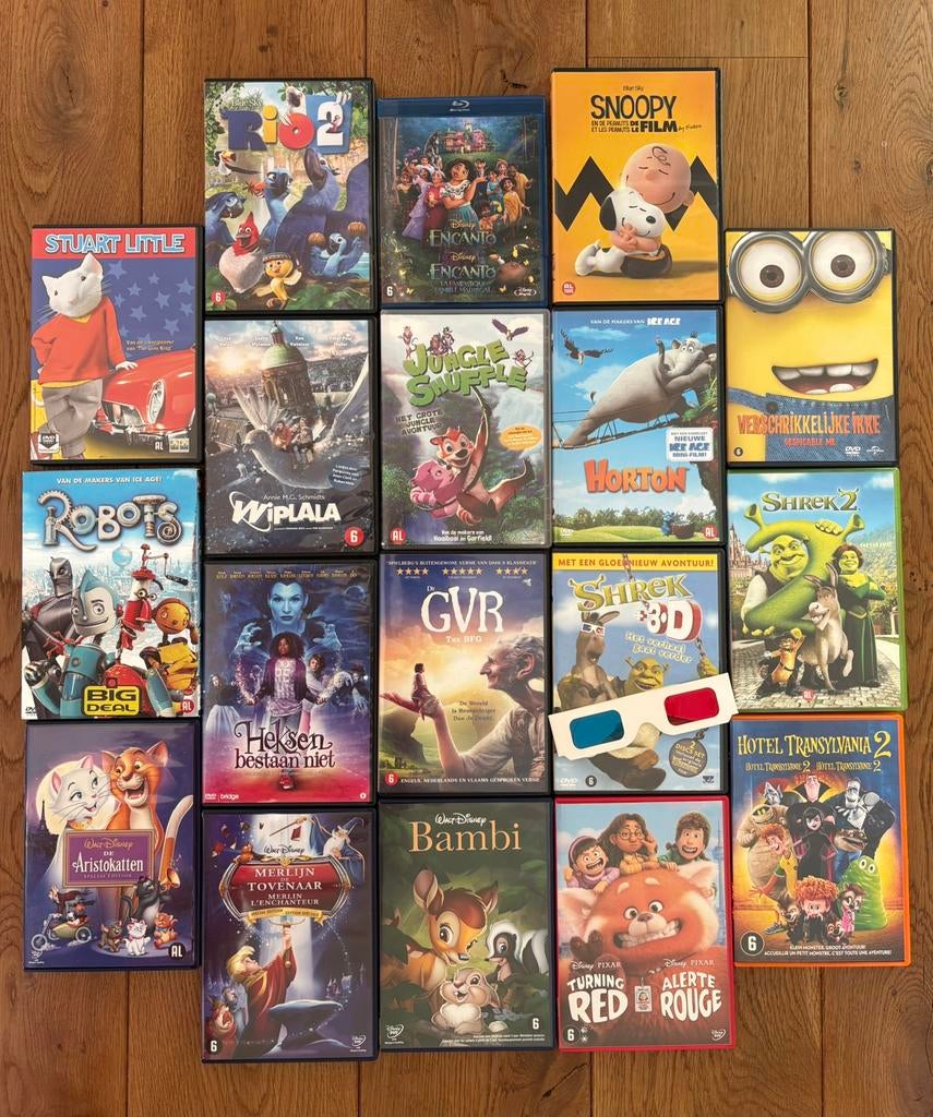 Dvd’s kinderfilms, Alle leeftijden, Ophalen, Zo goed als nieuw