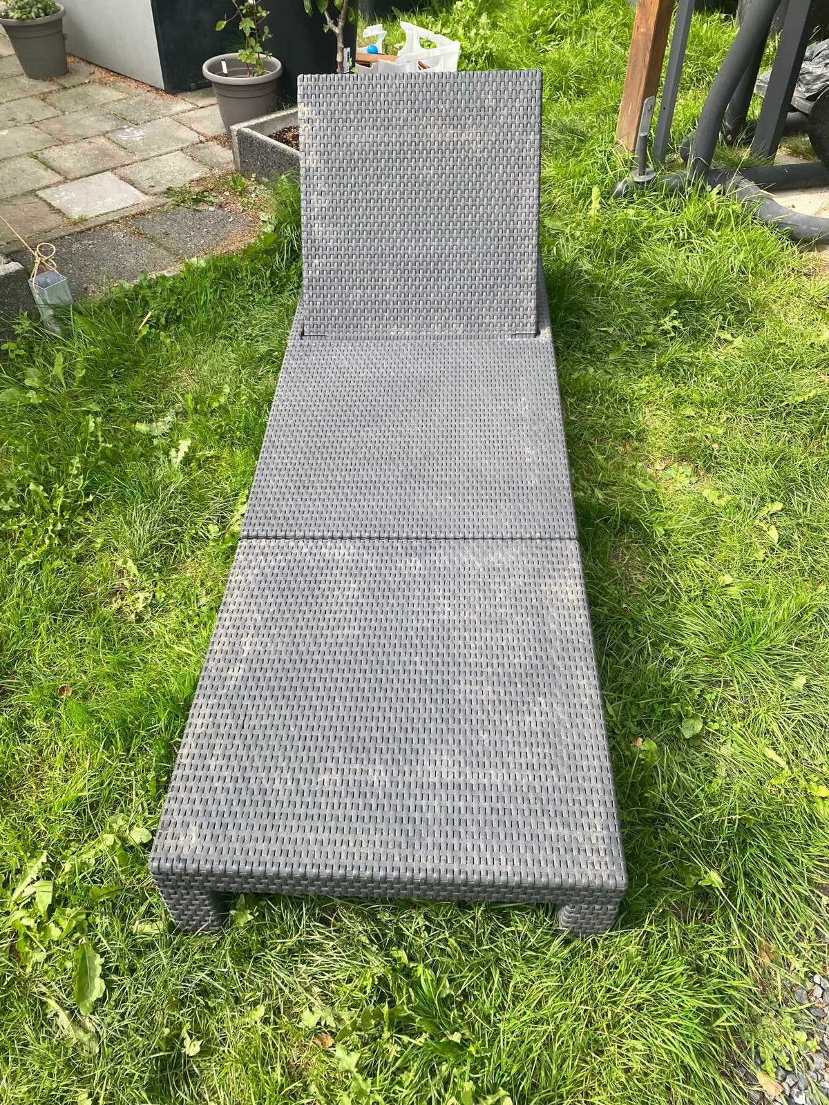 2 Ligbedben, Tuin en Terras, Ophalen, Gebruikt, Kunststof, Verstelbaar