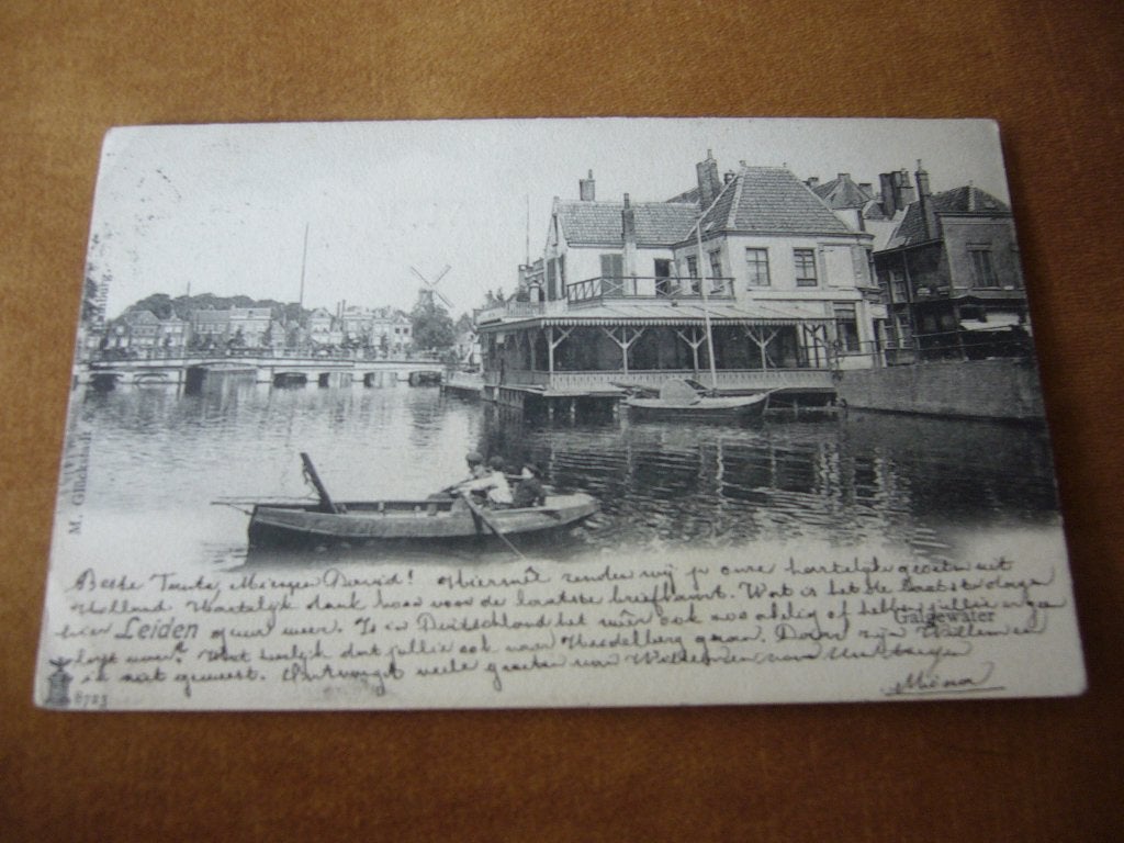 LEIDEN  =  GALGEWATER  MET MOLEN  BRIEFKAART 1901, Ophalen of Verzenden, Voor 1920, Gelopen, Zuid-Holland