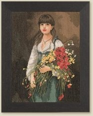 Borduurpakket Flowergirl 38009, ., Nieuw, Ophalen of Verzenden, .