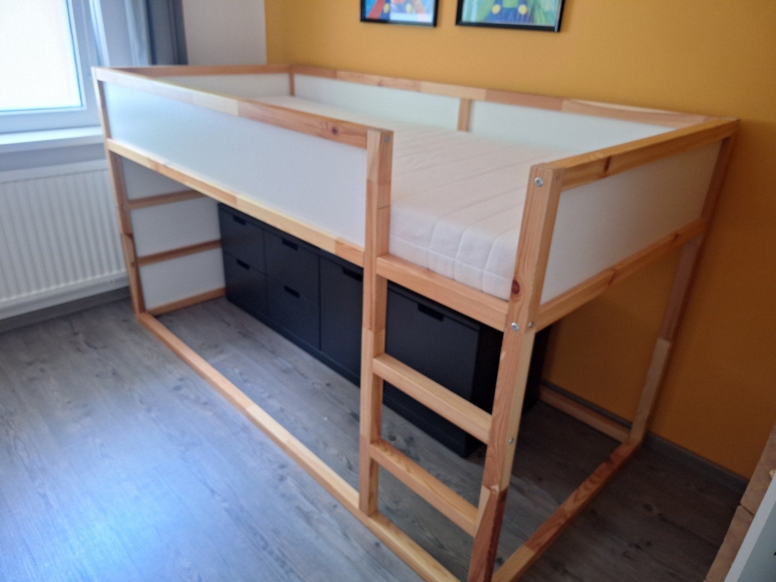 Kura keerbaar bed Ikea incl nieuw matras, Ophalen, Gebruikt, 90 cm, Eenpersoons