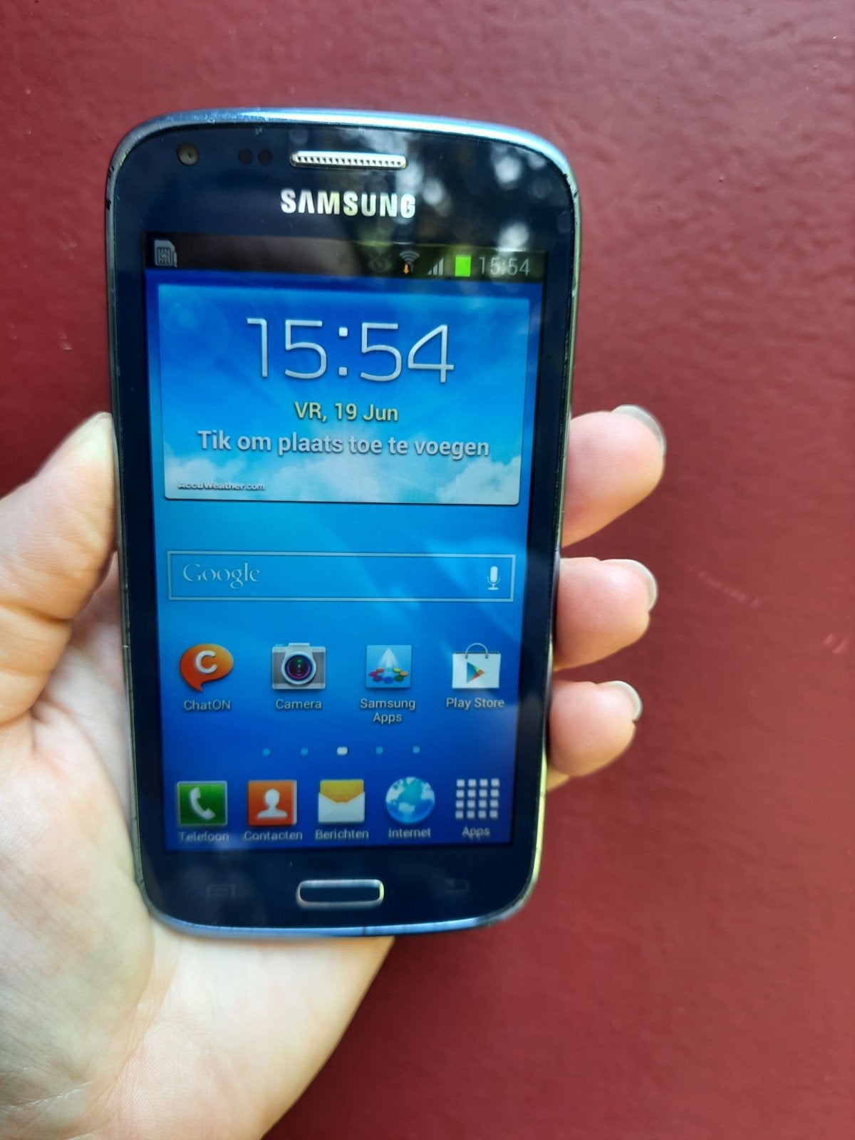 Samsung Galaxy Core (GT-I8260), Gebruikt, Overige modellen, Blauw, Touchscreen
