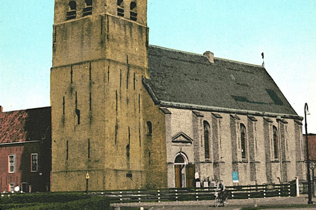 38428 Hindeloopen Fr Ned Herv kerk Nette kaart Onbeschreven, Ophalen of Verzenden, 1960 tot 1980, Ongelopen, Friesland