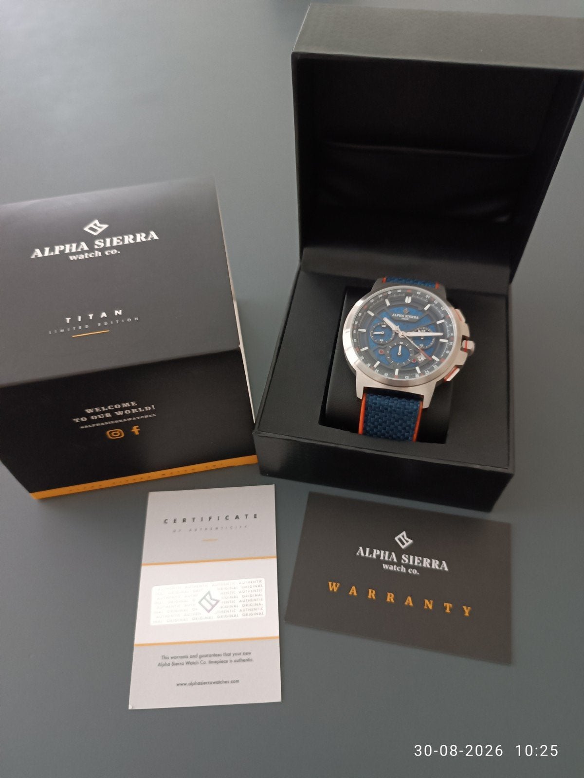 Alpha Sierra Titan Limited Edition Herenhorloge, Overige merken, Staal, Polshorloge, Overige materialen