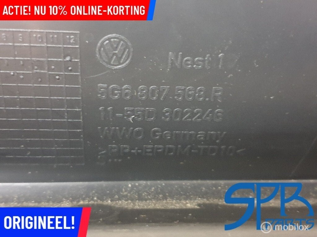 GOLF 7 7.5 FACELIFT Diffuser achterbumper Chroom HIGHLINE, Auto-onderdelen, Gebruikt, Volkswagen, Ophalen of Verzenden, Volkswagen