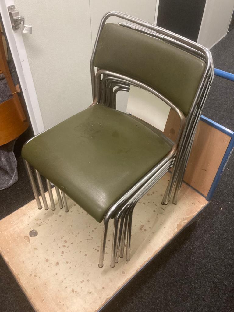 Vijf vintage stoelen Bauhaus stijl jaren 70, Ophalen