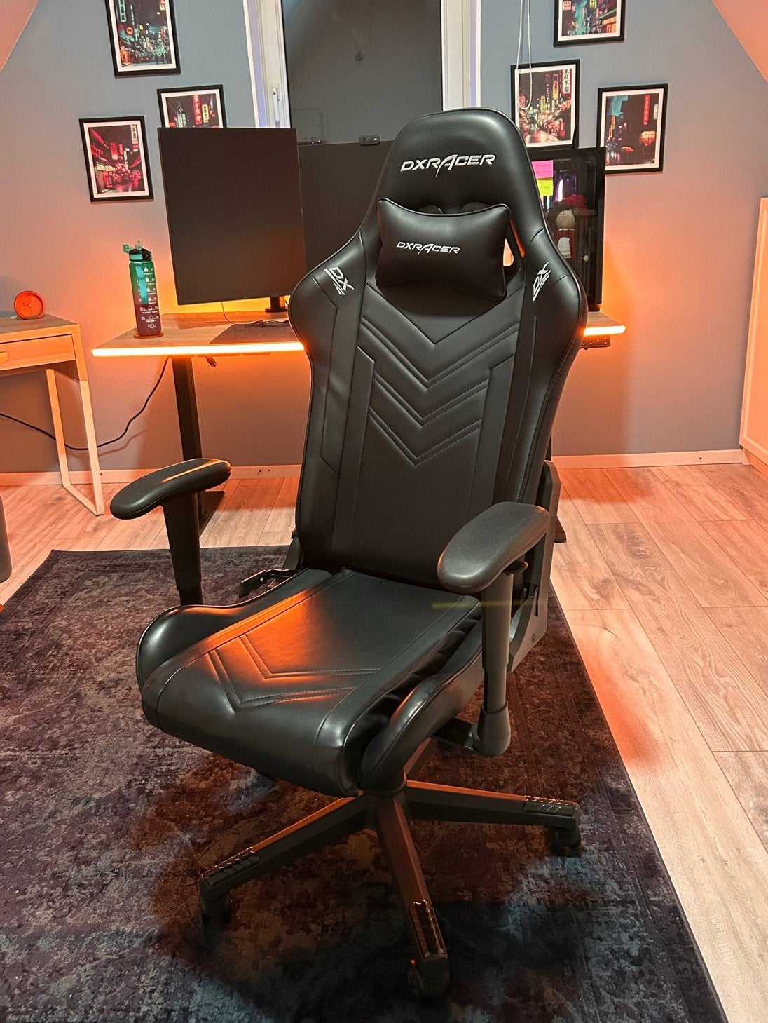 DXRacer Gaming Bureaustoel, Ophalen, Zwart, Zo goed als nieuw, Bureaustoel