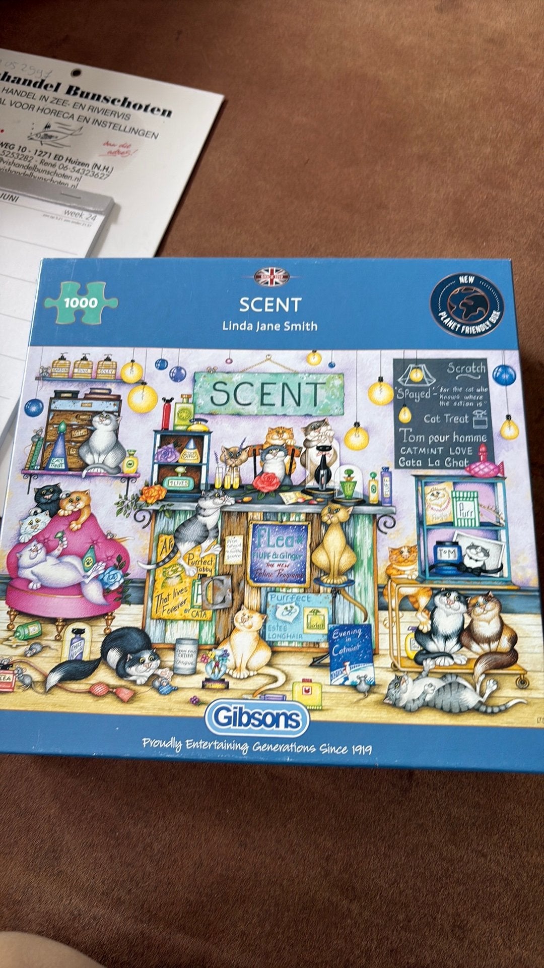 Gibsons poezen puzzel 1000 stukjes, Hobby en Vrije tijd, Denksport en Puzzels, Ophalen of Verzenden, 500 t/m 1500 stukjes, Zo goed als nieuw