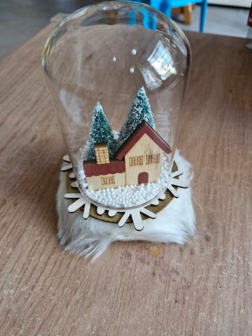 2x stolp met kerstdecoratie h, Onbekend, Nieuw, Ophalen of Verzenden, Onbekend