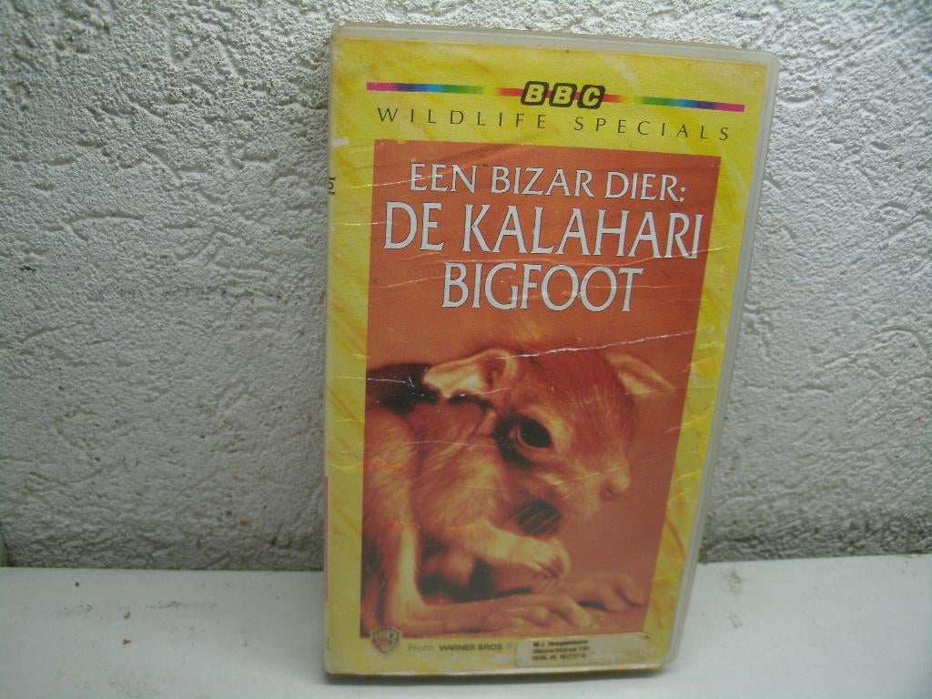 vhs 158a een bizer dier de kalahari bigfoot, Alle leeftijden, Ophalen of Verzenden, Zo goed als nieuw