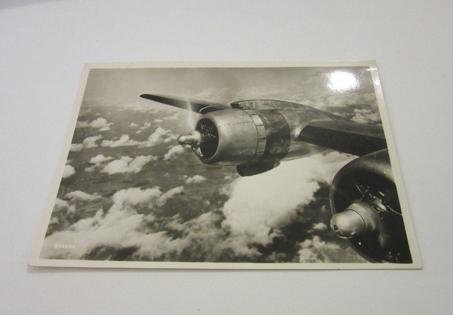 Sabena ansichtkaart Song of the engines high above the cloud, Verzenden, Zo goed als nieuw, Kaart, Foto of Prent