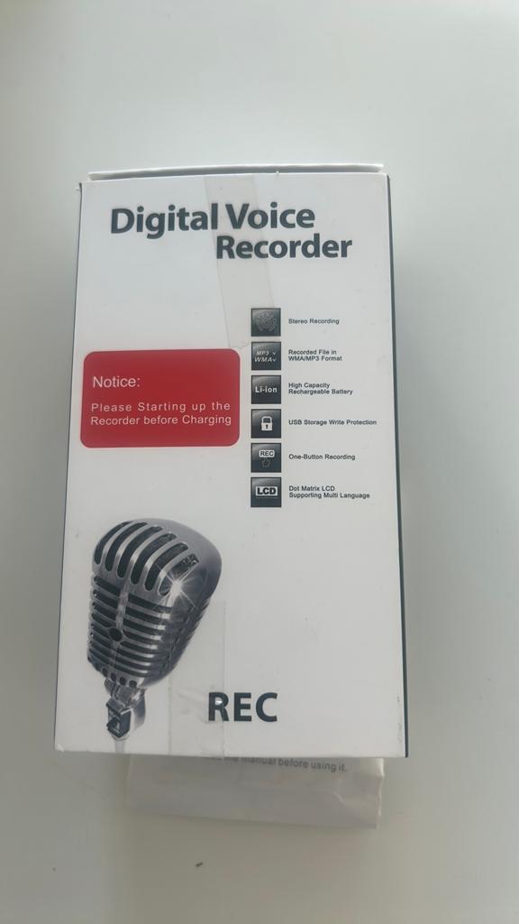 Opname apparaat voice recorder, Detector, Sensor of Melder, Ophalen of Verzenden, Zo goed als nieuw, Overige soorten