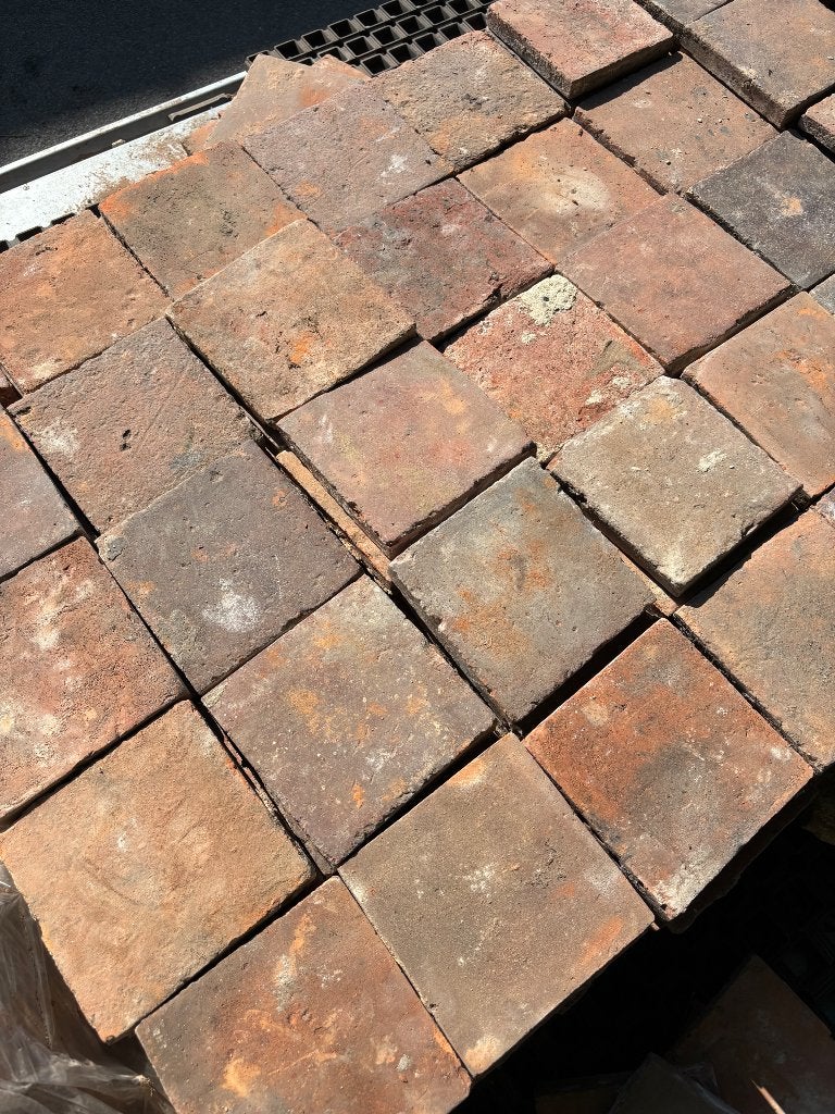 Lot Antieke terracotta tegels. Voor info BELLEN 0474220705, Antiek en Kunst, Ophalen of Verzenden