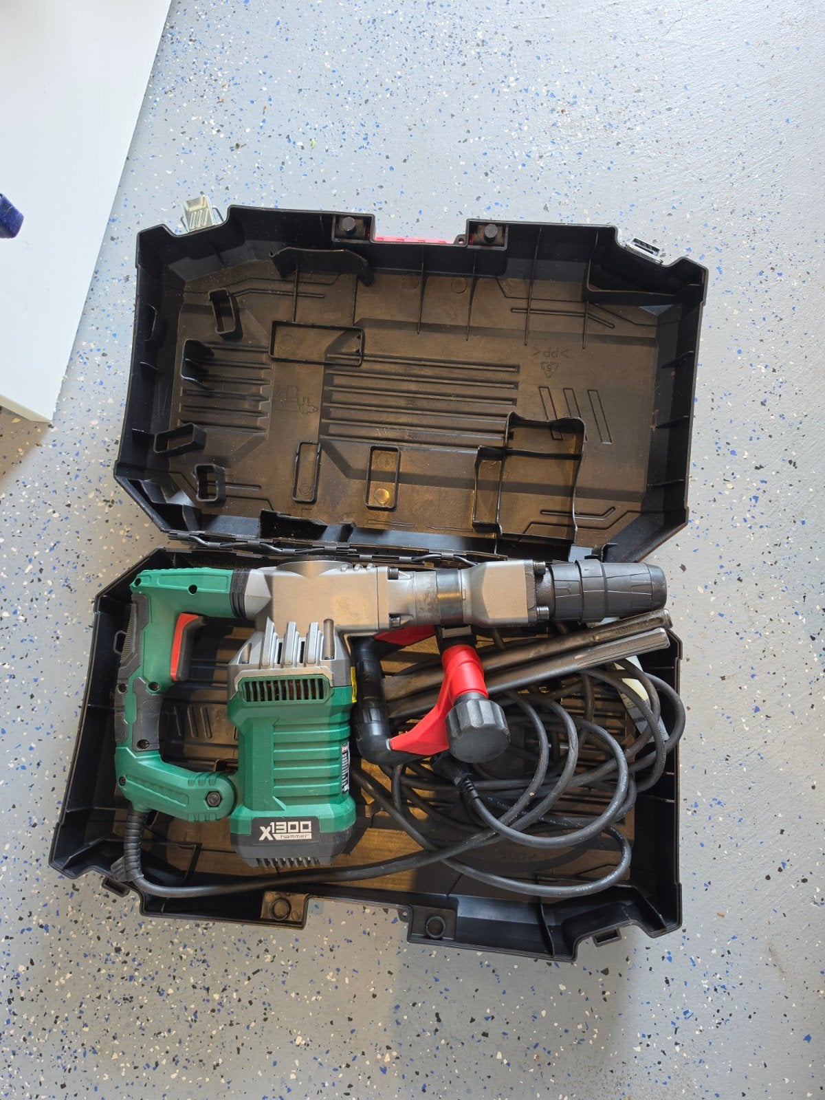 Parkside X1300 Boor- en Breekhamer in Koffer, Ophalen, Boor- en/of Breekhamer, Klopboormechanisme, Gebruikt