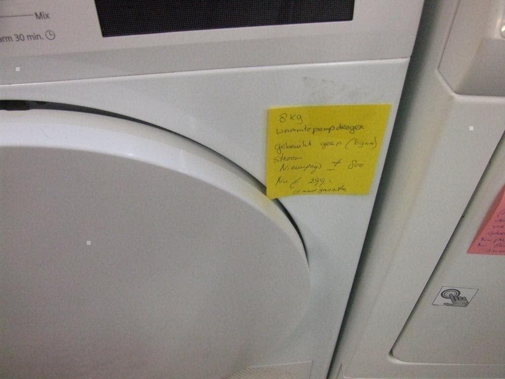 Foto 3 van WARMTEPOMPDROGER 299 ARPE KAMPEN WITGOED 8kg siemens A++