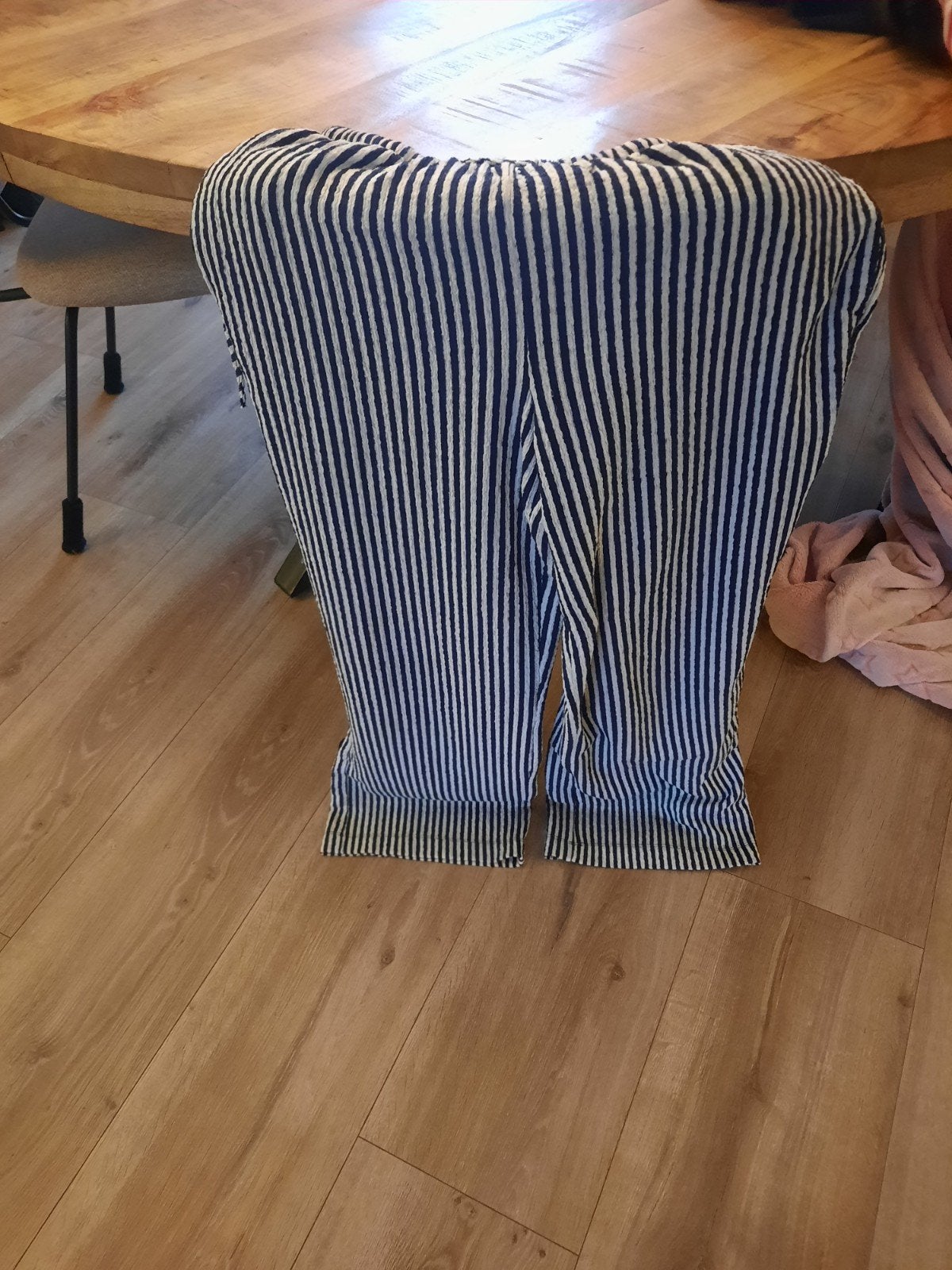 Amy & Ivy gestreepte flair broek - Maat S, Kleding | Dames, Ophalen, Blauw, Amy & Ivy, Maat 36 (S)
