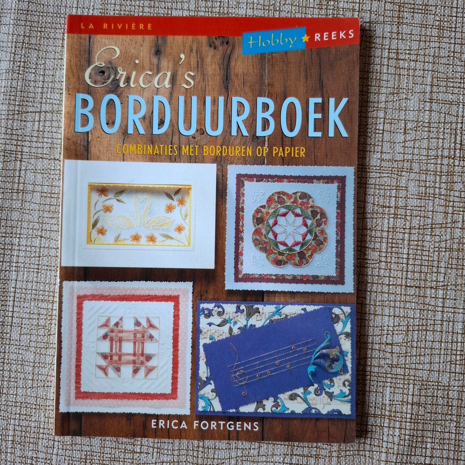 Erica's borduurboek combinaties met borduren op papier, Hobby en Vrije tijd, Ophalen of Verzenden, Zo goed als nieuw, Overige thema's