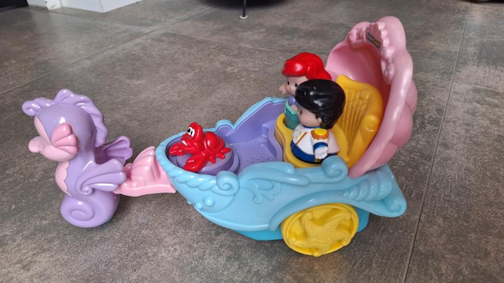Little People Disney Ariël Koets met Figuren, Kinderen en Baby's, Speelgoed | Overig, Gebruikt, Meisje, Ophalen of Verzenden