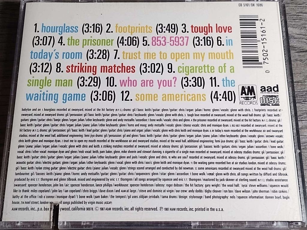 Squeeze - Babylon And On, Ophalen of Verzenden, Zo goed als nieuw, Poprock