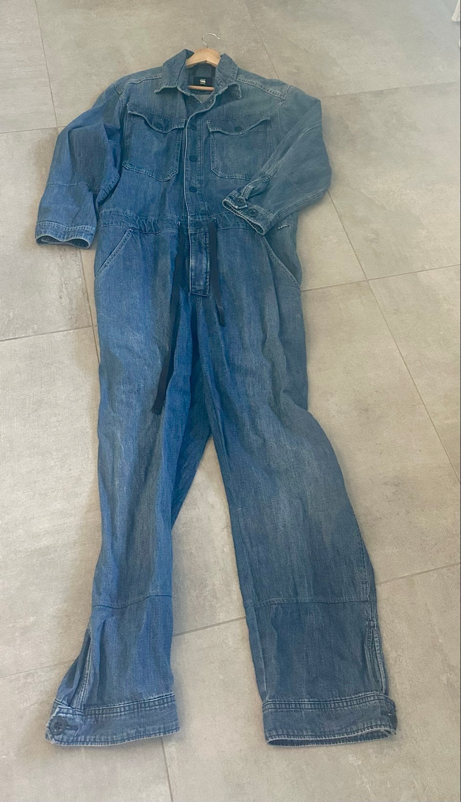 G-STAR RAW Denim Jumpsuit - Zo goed als nieuw, Ophalen of Verzenden, Zo goed als nieuw, Maat 38/40 (M), Blauw