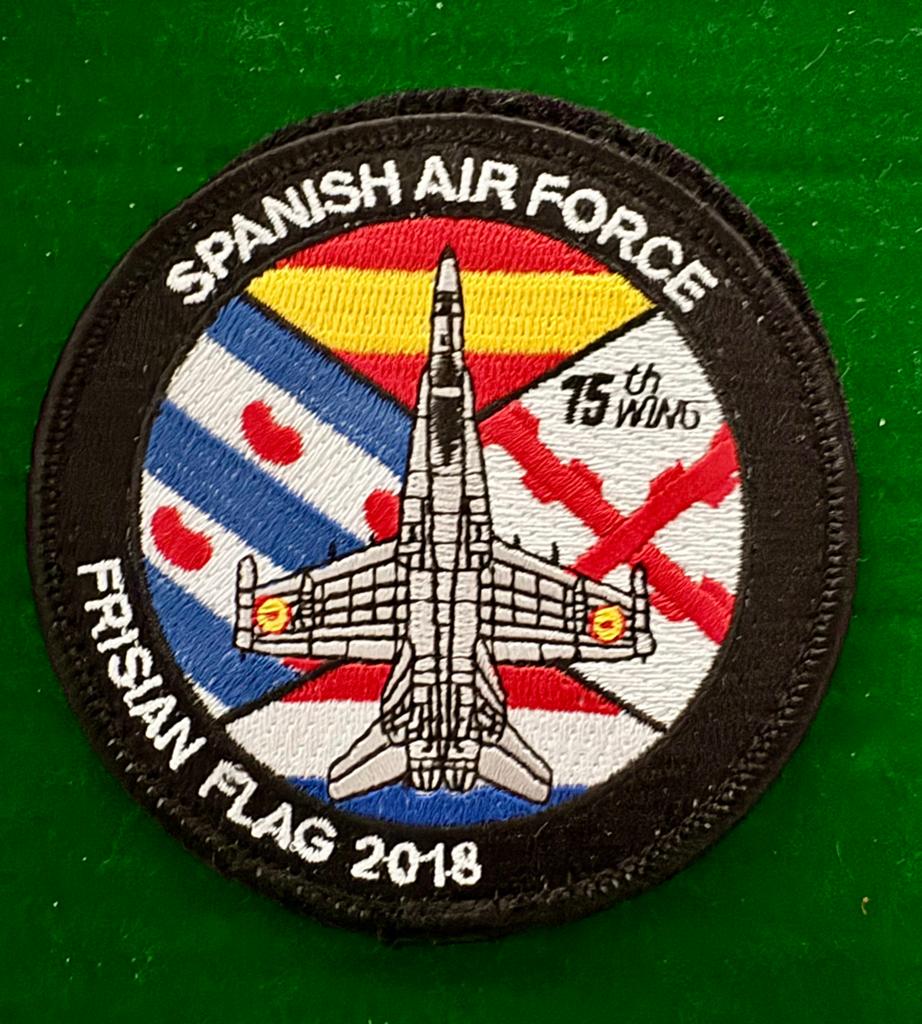 Frisian Flag 2018 Spanisch Airforce patch, Verzenden, Zo goed als nieuw, Patch, Badge of Embleem