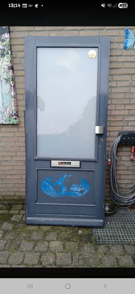 Voordeur, Doe-het-zelf en Verbouw, Deuren en Horren, Ophalen, Gebruikt, 80 tot 100 cm, Buitendeur