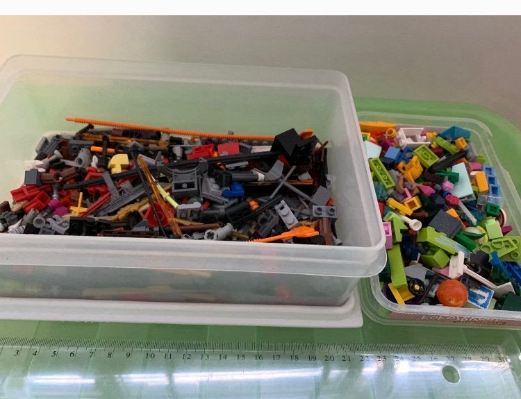 LEGO - bak+ bakje- div stenen/attributen v lego - zgan, Kinderen en Baby's, Ophalen of Verzenden, Zo goed als nieuw