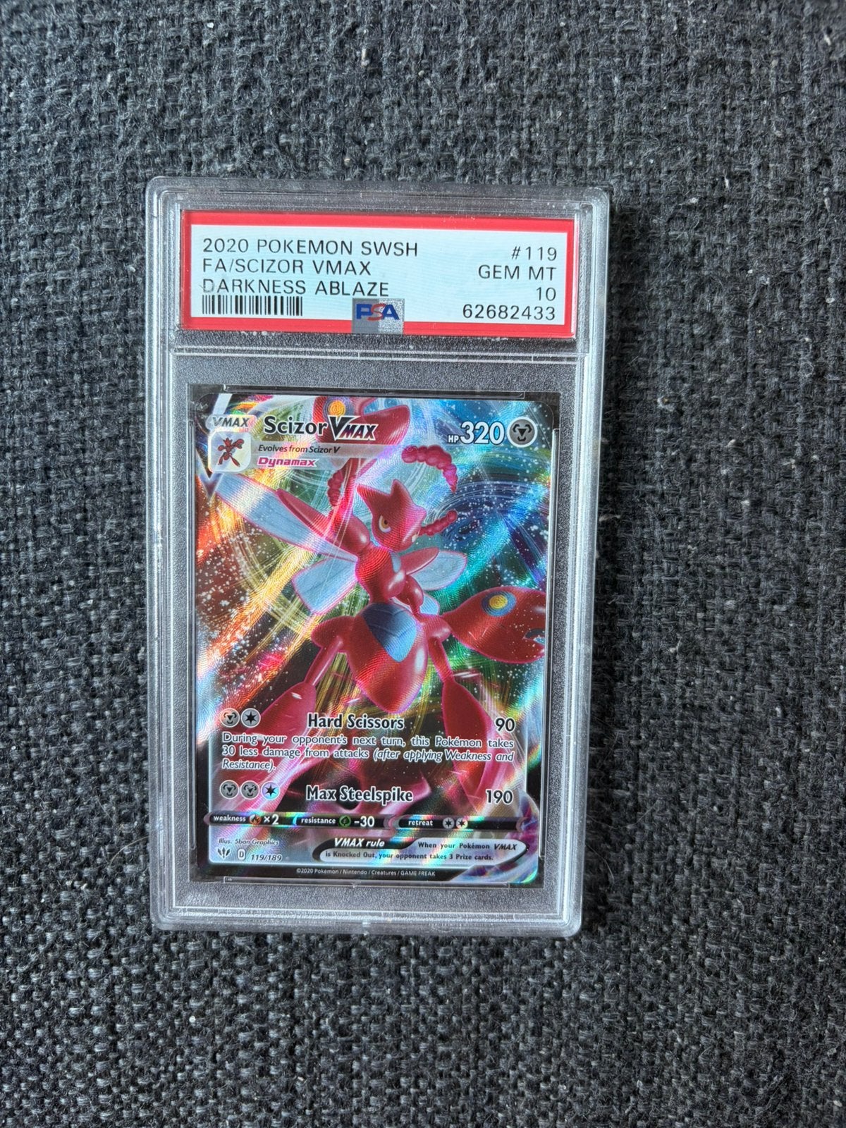 Scizor VMAX PSA 10, Ophalen of Verzenden, Zo goed als nieuw