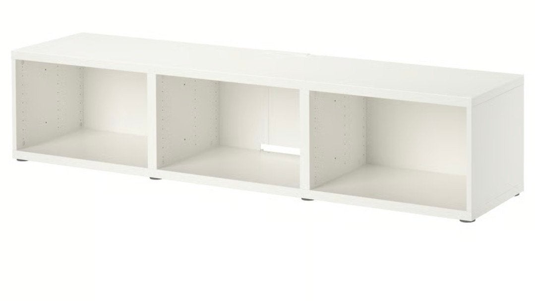 IKEA BESTÅ TV-meubel wit 180x40x38 cm, Ophalen, Gebruikt, 150 tot 200 cm, Minder dan 100 cm