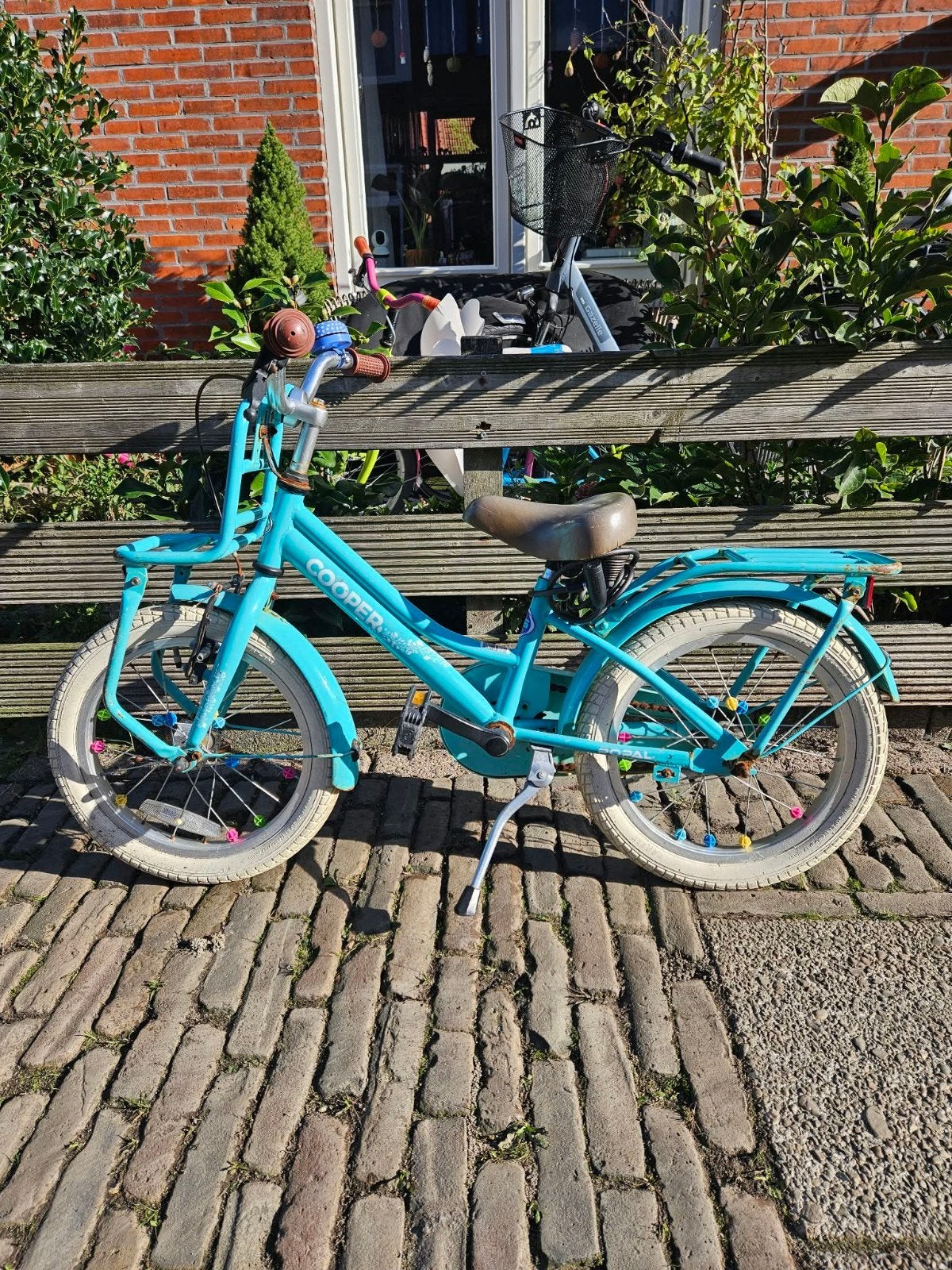 Kinderfiets 16 inch - Cooper - Blauw, Ophalen, Gebruikt, 16 tot 20 inch, Cooper