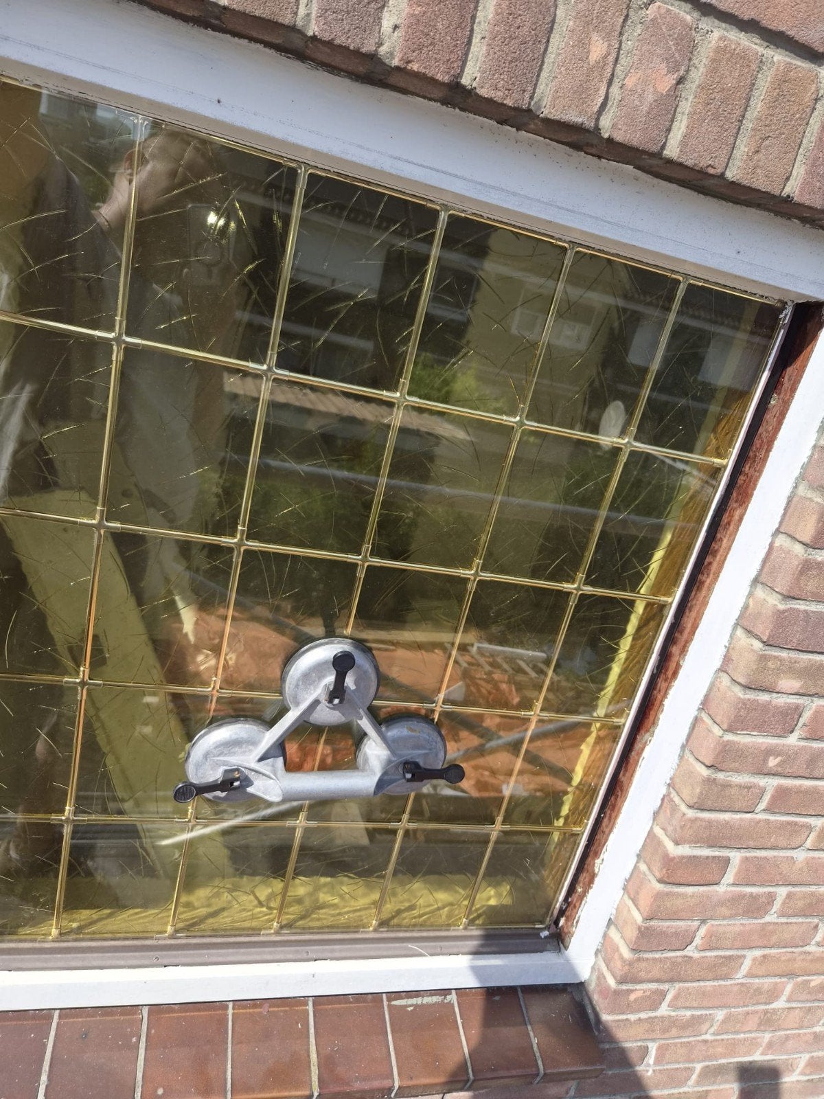 Glas in lood in dubbelglas, Doe-het-zelf en Verbouw, Kozijnen en Schuifpuien, Overige materialen, Overige typen, 75 tot 150 cm