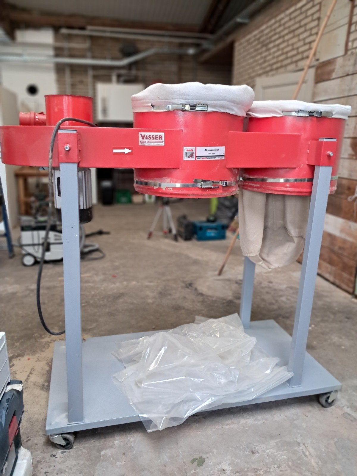Holzmann ABS 5000 Afzuiger - Krachtige stofafzuiging, Doe-het-zelf en Verbouw, Ventilatie en Afzuiging, Ophalen, Gebruikt, Afzuiger