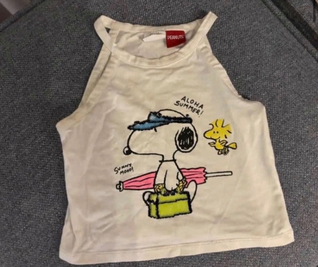 Topje Snoopy wit Zara in maat 134/140, Ophalen, Meisje, Shirt of Longsleeve