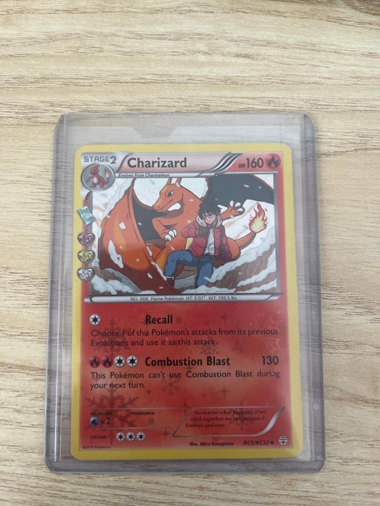 Pokémon Kaart Charizard Holo - RC5/RC32, Ophalen of Verzenden, Zo goed als nieuw, Losse kaart, Foil