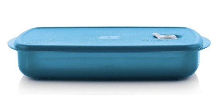 Tupperware Crystal Plus 2.0 - 1,4 liter - Nieuw, Blauw, Nieuw, Ophalen of Verzenden, Magnetronbestendig