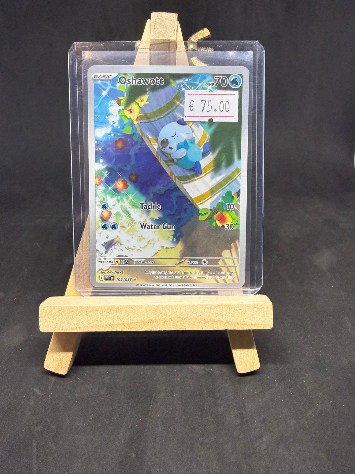 Oshawott wht 105/086 nm/nm, Hobby en Vrije tijd, Verzamelkaartspellen | Pokémon, Ophalen of Verzenden, Zo goed als nieuw