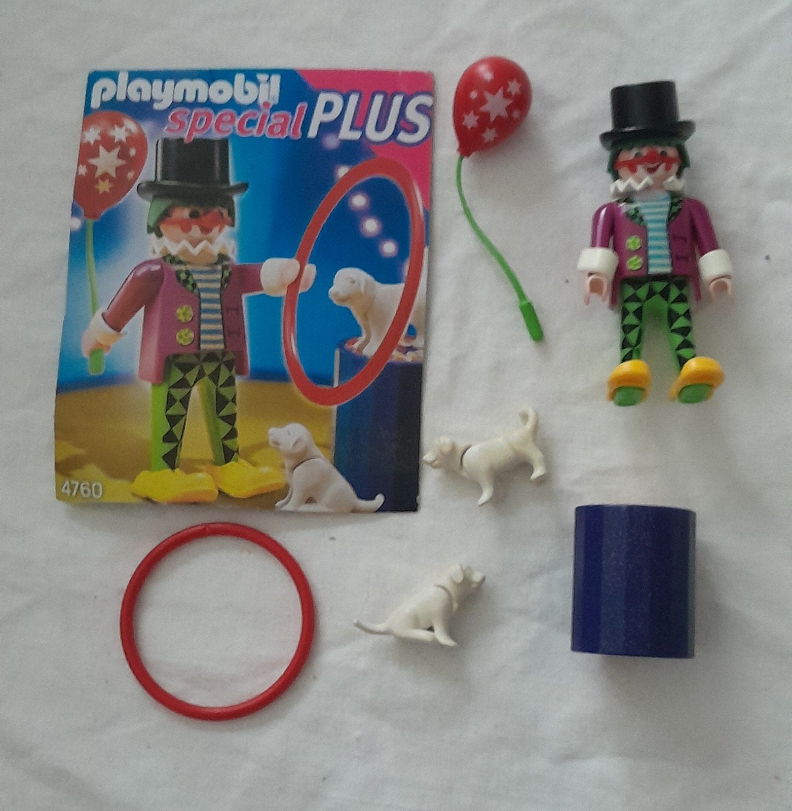Playmobil Special Plus 4760 Clown met honden, Gebruikt, Complete set, Ophalen of Verzenden, Figuren